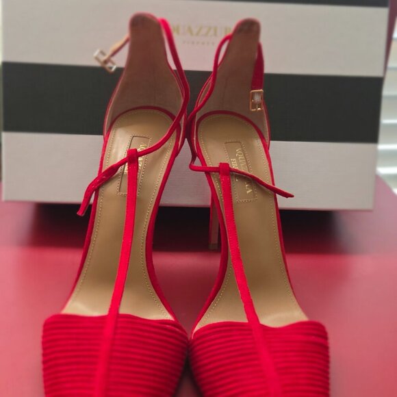 Aquazzura | Ritz Pump 105 | Carnation Red | Size 39/8.5 | Used - Picture 8 of 8